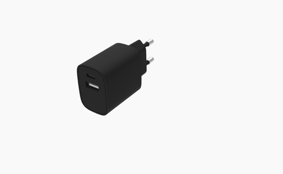 5V 3A 20W PD पावर एडॉप्टर डुअल UL USB C और USB A अडैप्टर FCC CE UKCA स्वीकृत: